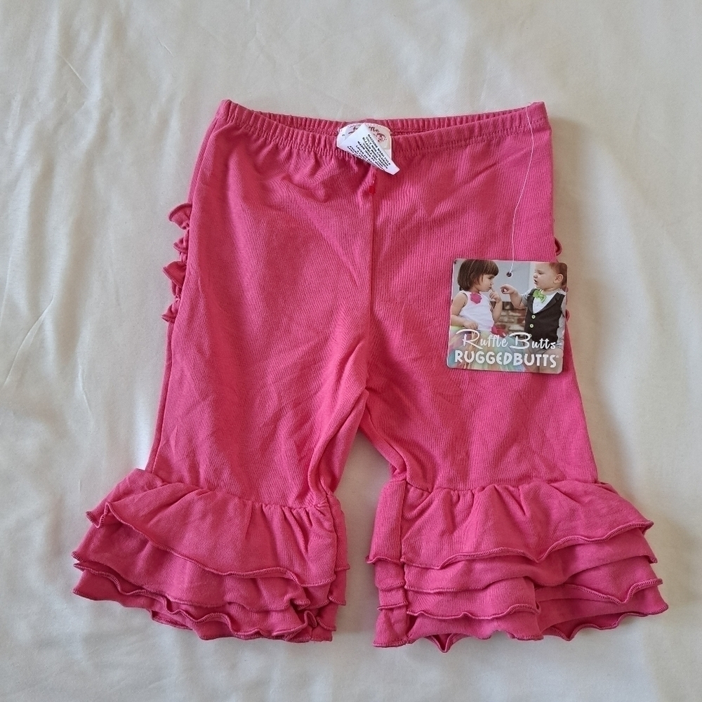 Ruffle Butts girls size 2T pink shorts NWT
